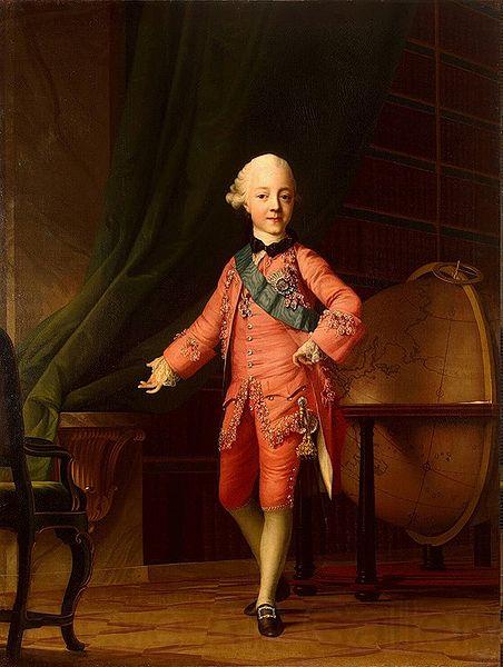 Vigilius Eriksen Portrait of Grand Prince Paul Petrovich in the Classroom Norge oil painting art